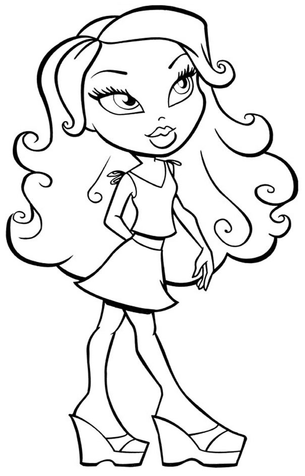 33 Fun Bratz Doll Baddie Coloring Pages Printable 8