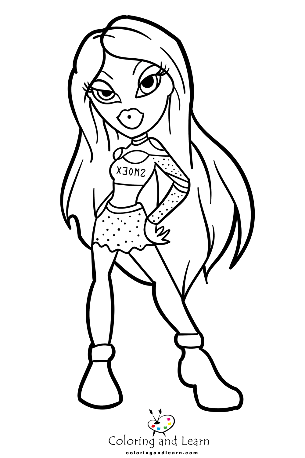 33 Fun Bratz Doll Baddie Coloring Pages Printable 9