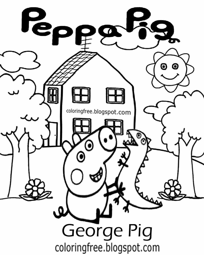 33 Fun Peppa Pig Coloring Pages Printable 13