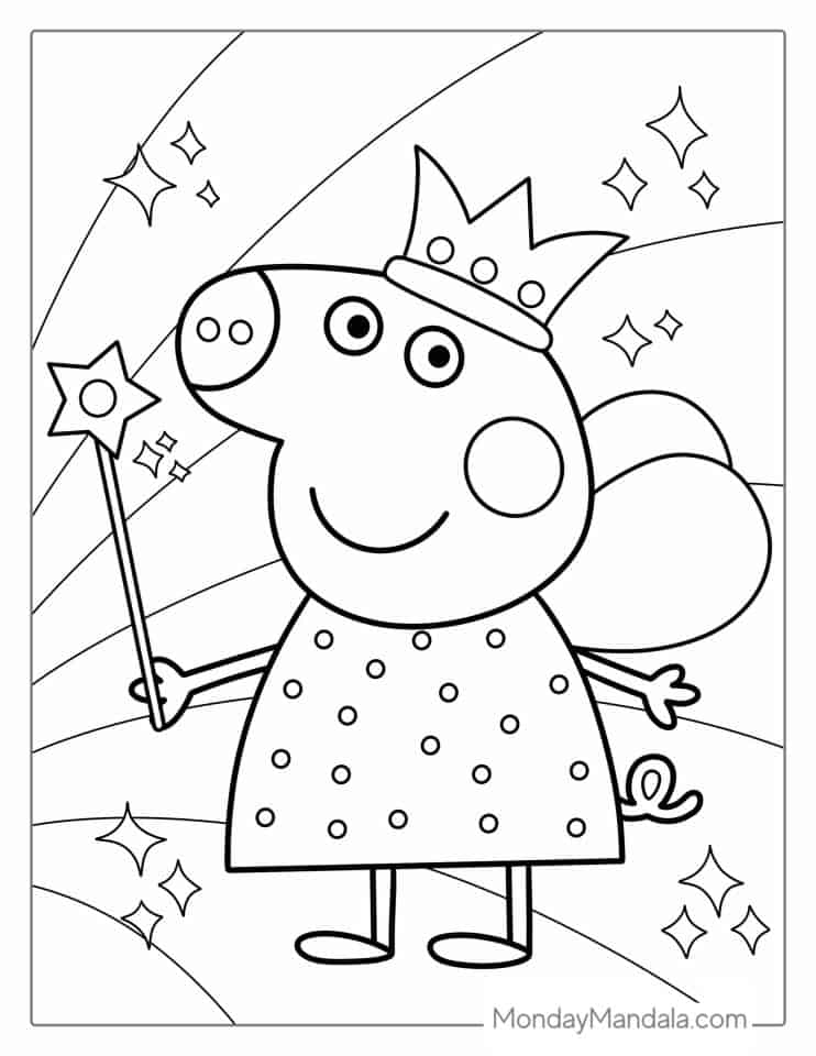 33 Fun Peppa Pig Coloring Pages Printable 21