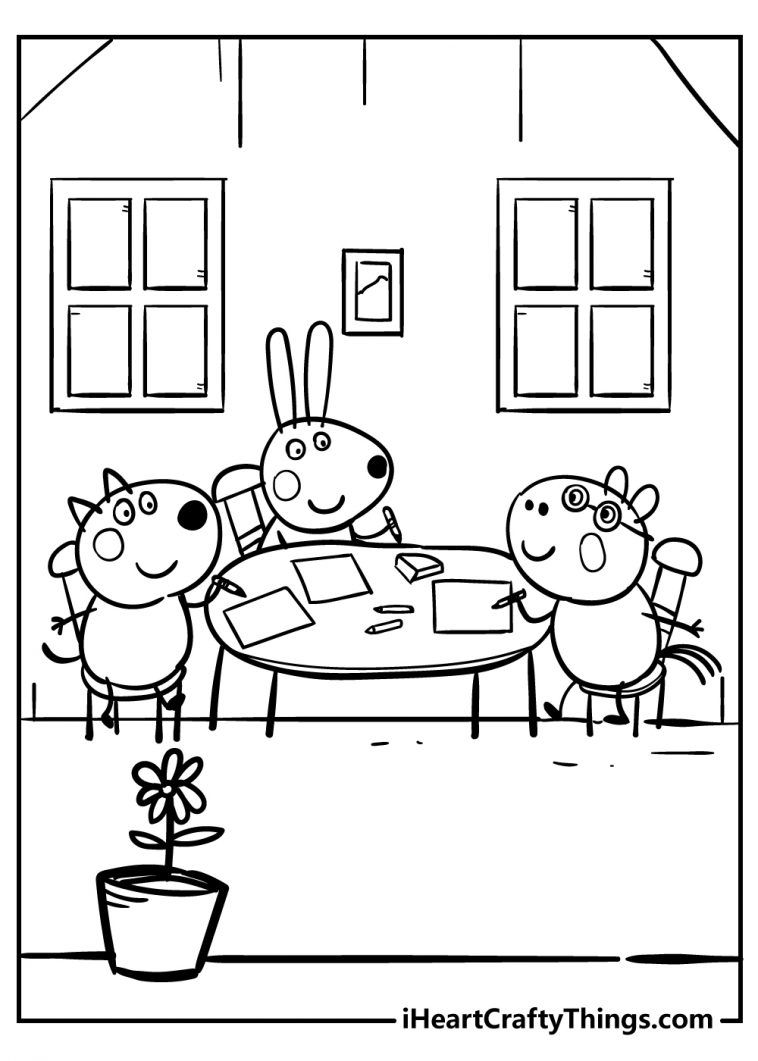 33 Fun Peppa Pig Coloring Pages Printable 23