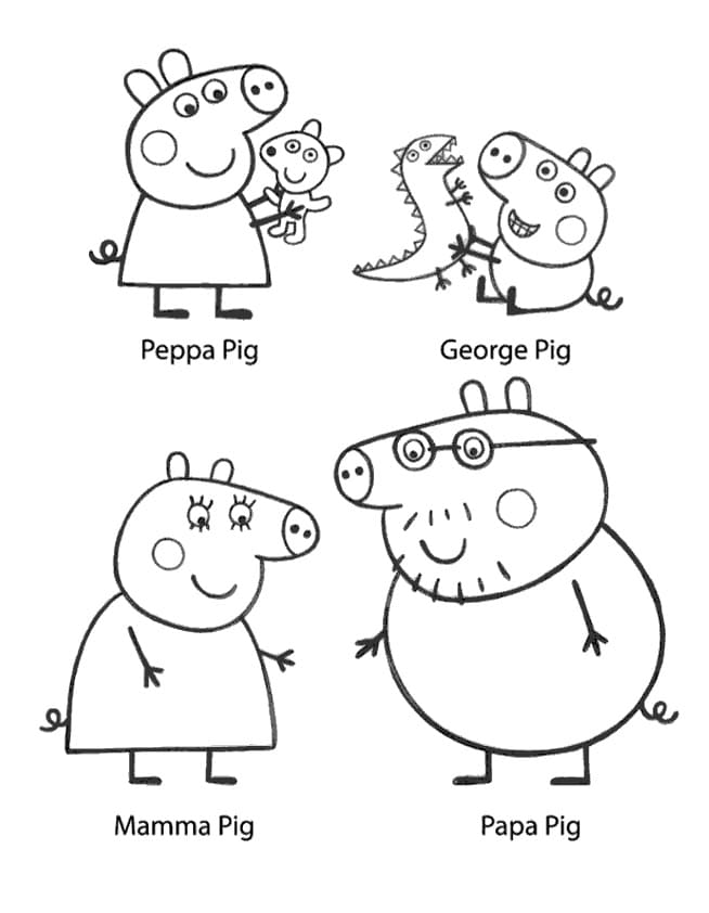 33 Fun Peppa Pig Coloring Pages Printable 5