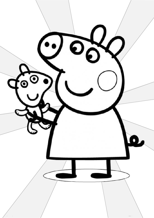 33 Fun Peppa Pig Coloring Pages Printable 6