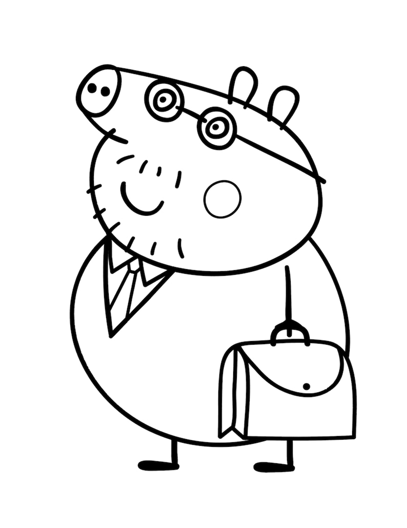 33 Fun Peppa Pig Coloring Pages Printable 8