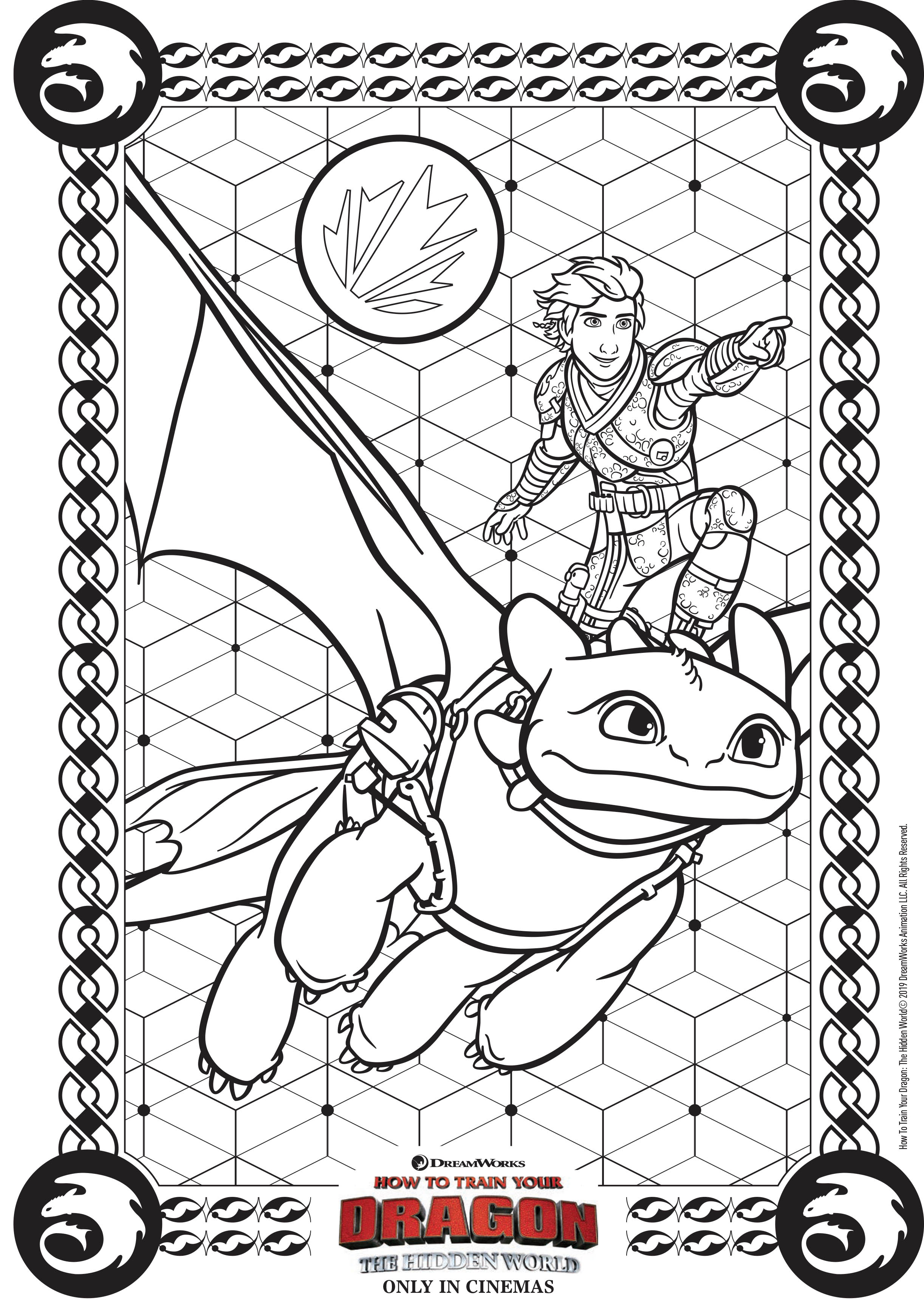 33 How to Train Your Dragon Coloring Pages Printable 19