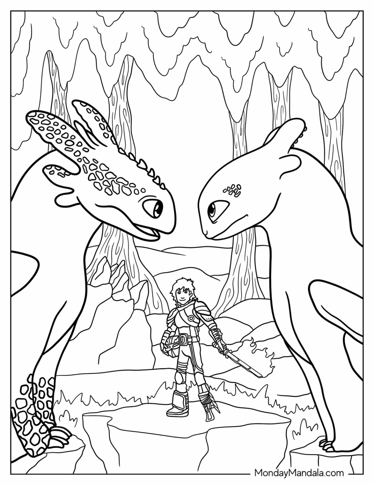 33 How to Train Your Dragon Coloring Pages Printable 27