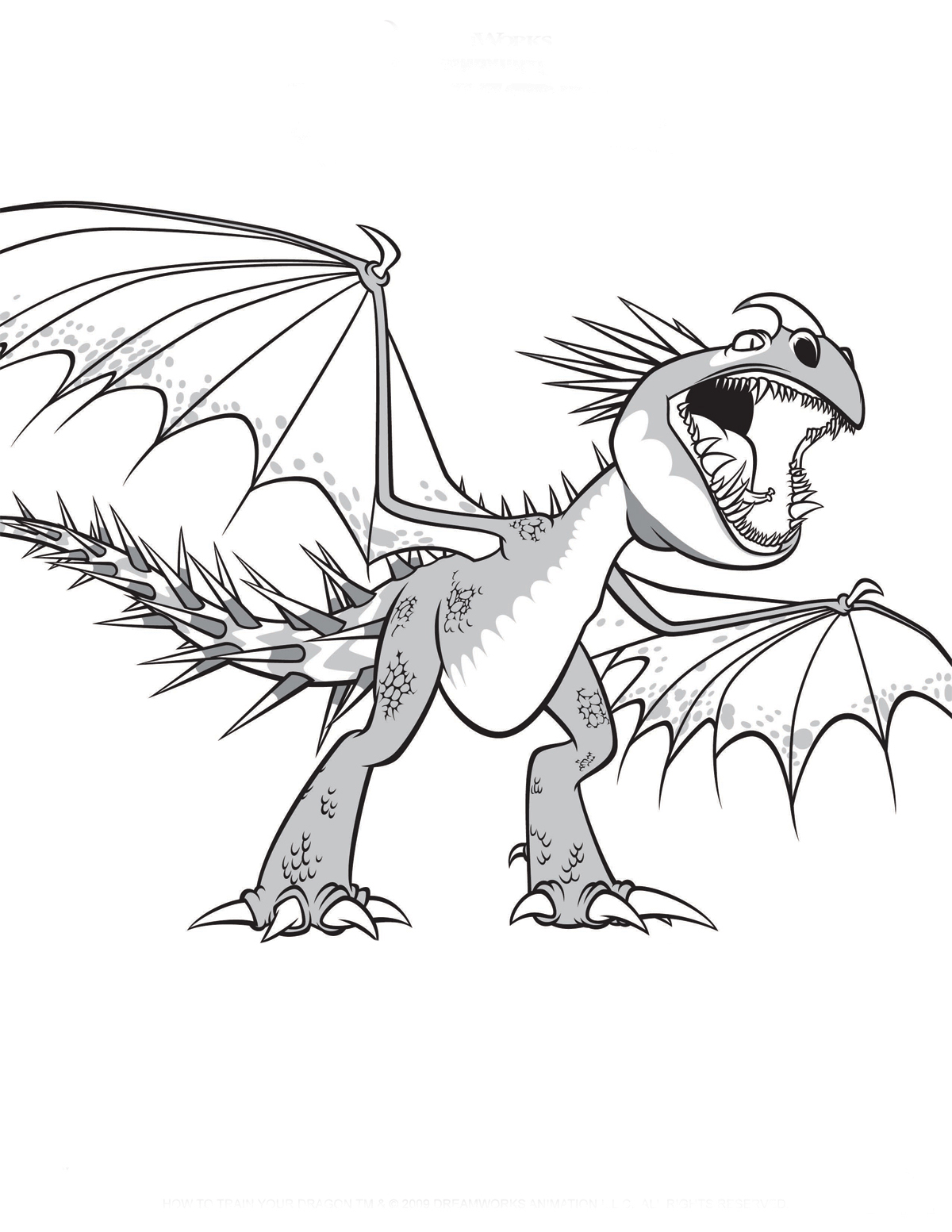 33 How to Train Your Dragon Coloring Pages Printable 7