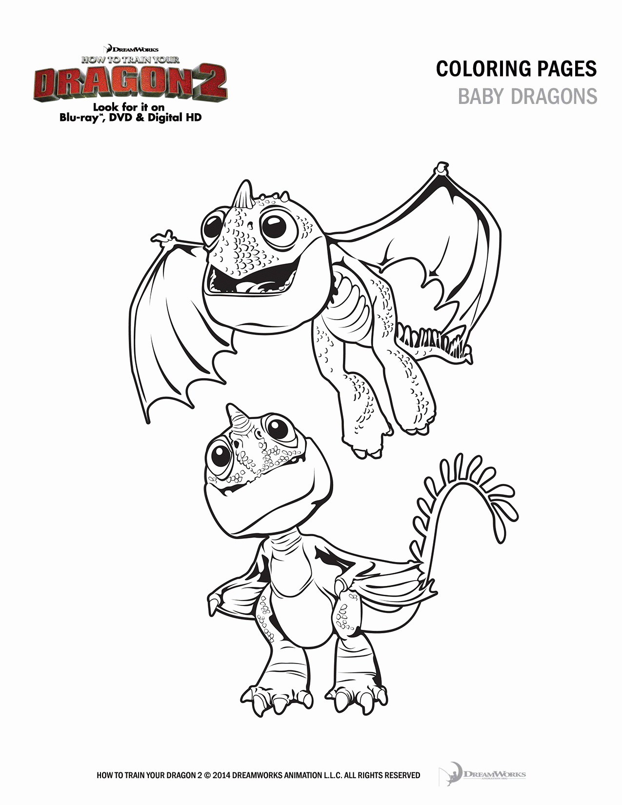 33 How to Train Your Dragon Coloring Pages Printable 8