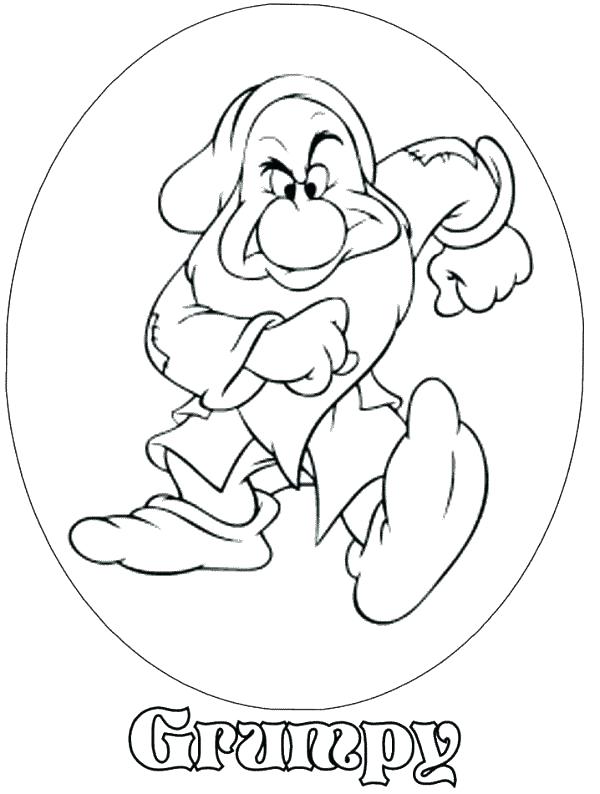 33 Magical Snow White and the Seven Dwarfs Coloring Pages Printable 8