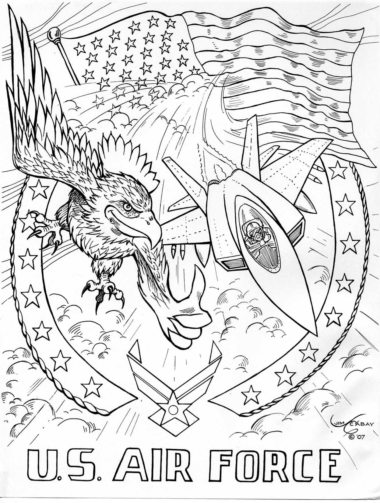 34 Air Force Ones Coloring Pages Printable 21