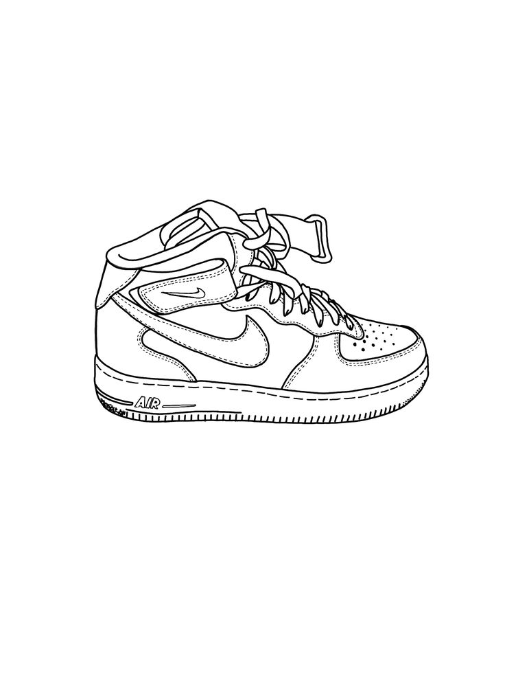 34 Air Force Ones Coloring Pages Printable 31