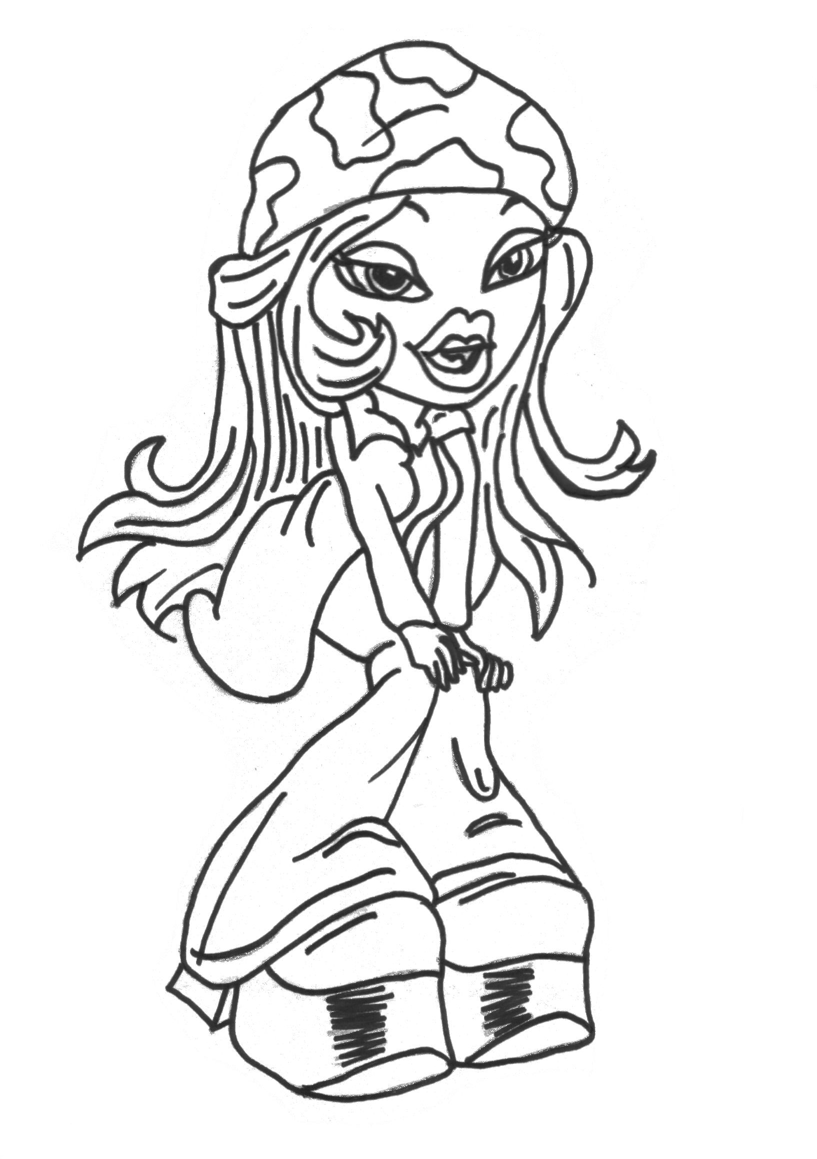 34 Cute Baddie Brats Coloring Pages Printable 4