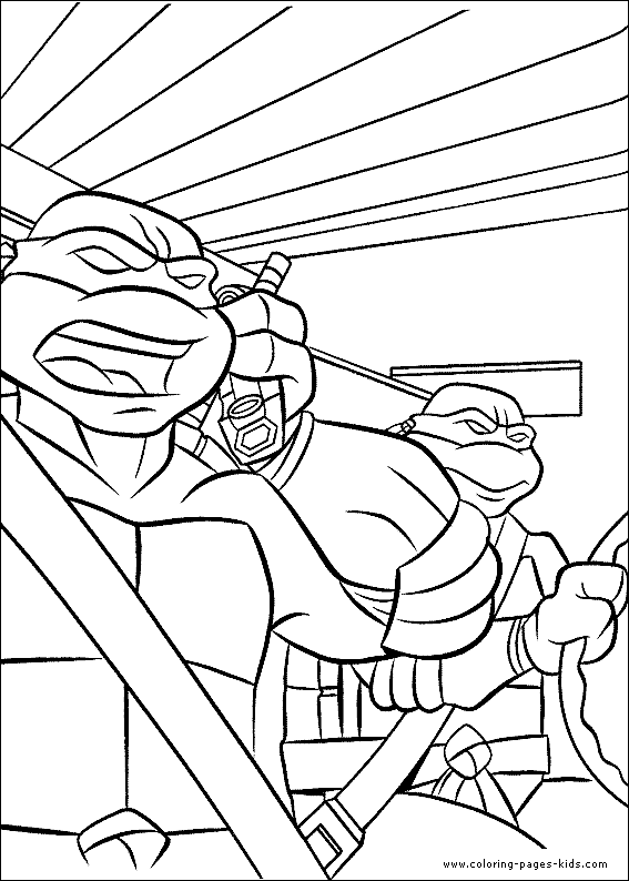 34 Dynamic Teenage Mutant Ninja Turtles Coloring Pages Printable 17