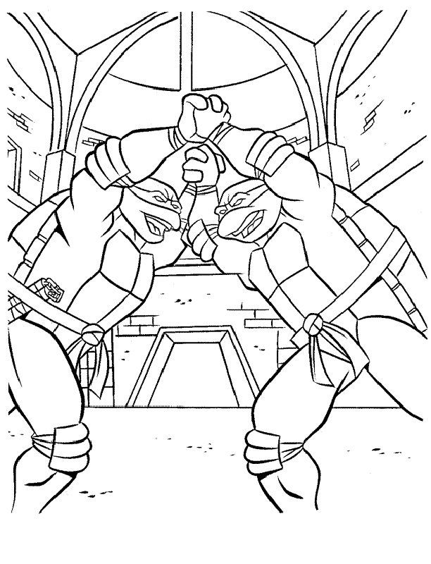 34 Dynamic Teenage Mutant Ninja Turtles Coloring Pages Printable 21