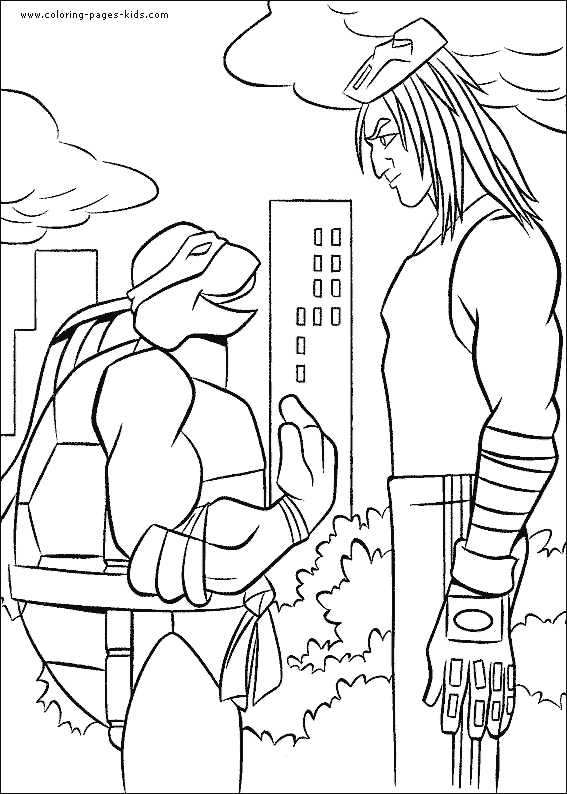 34 Dynamic Teenage Mutant Ninja Turtles Coloring Pages Printable 23