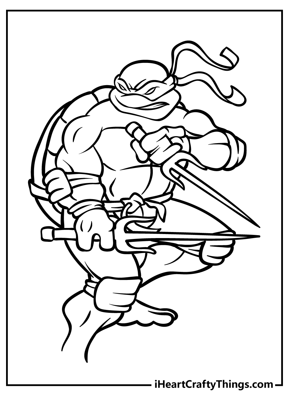 34 Dynamic Teenage Mutant Ninja Turtles Coloring Pages Printable 32