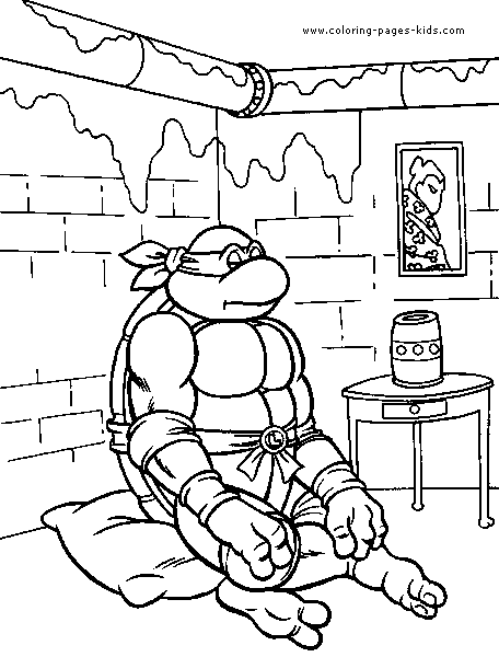 34 Dynamic Teenage Mutant Ninja Turtles Coloring Pages Printable 5