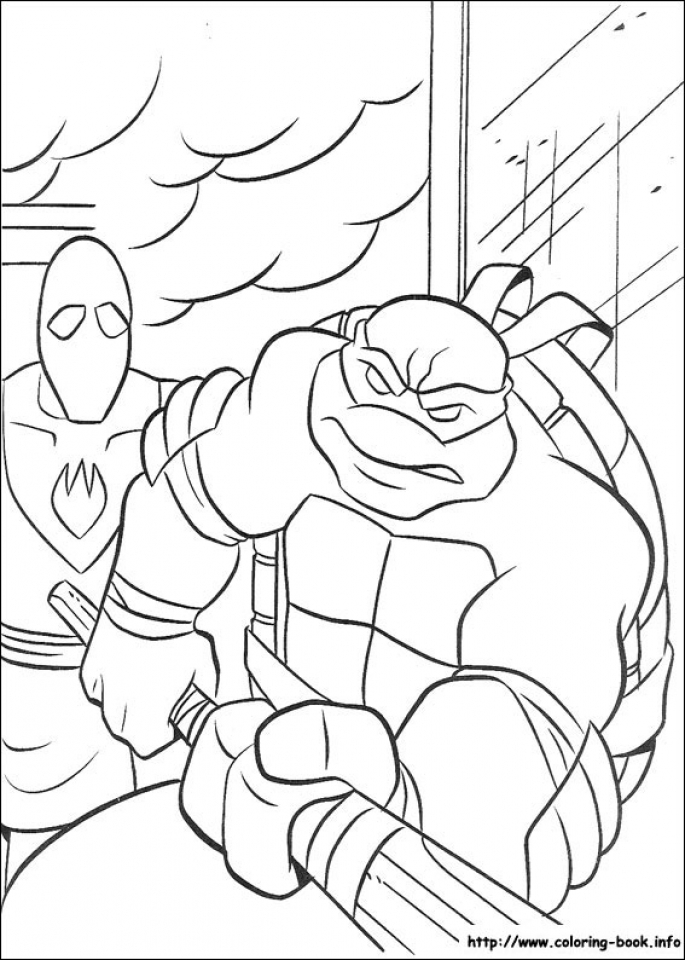 34 Dynamic Teenage Mutant Ninja Turtles Coloring Pages Printable 8