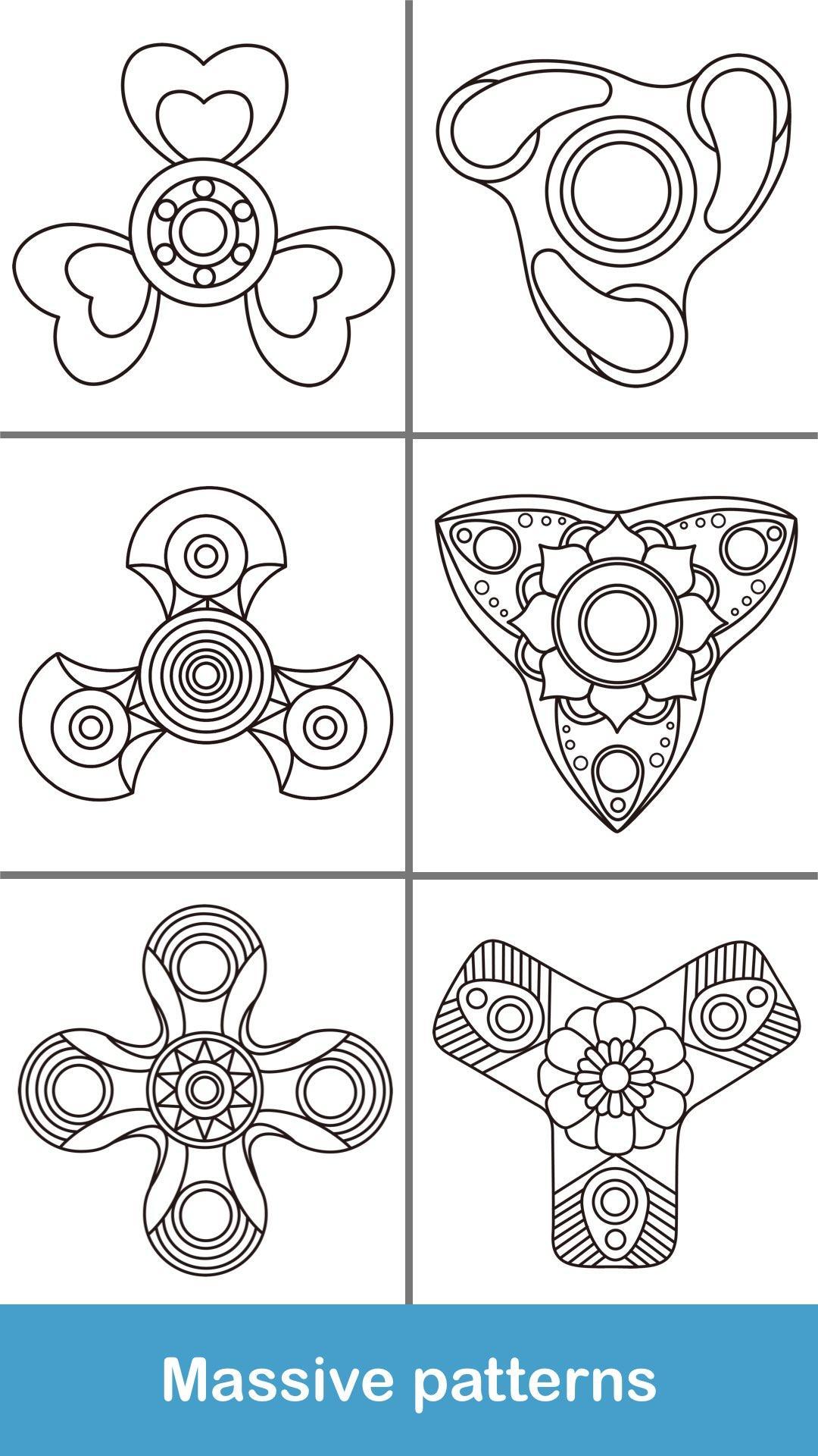 34 Fidget Spinner Coloring Pages Printable 14