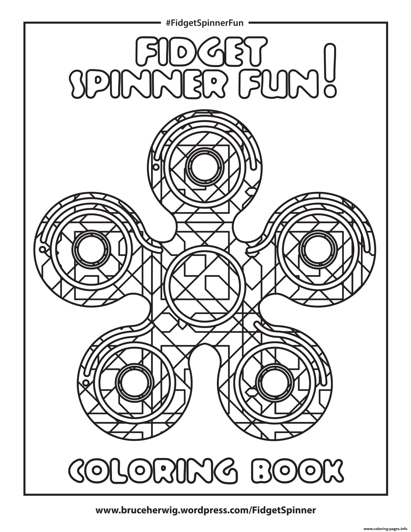 34 Fidget Spinner Coloring Pages Printable 22