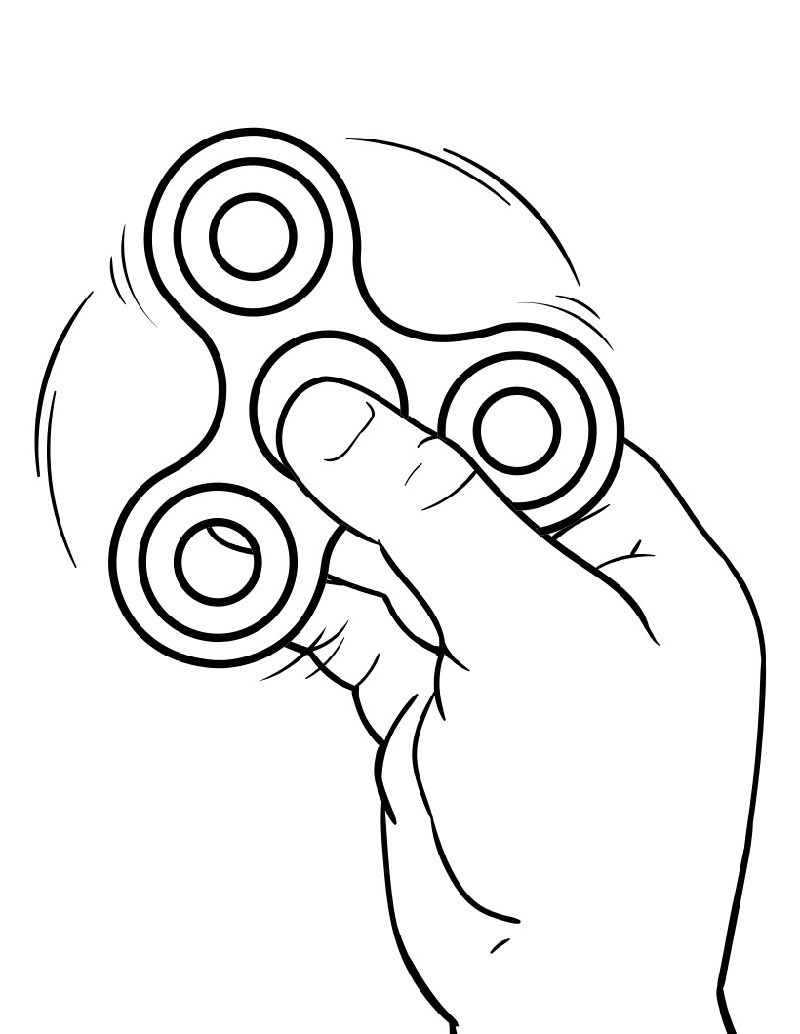 34 Fidget Spinner Coloring Pages Printable 31