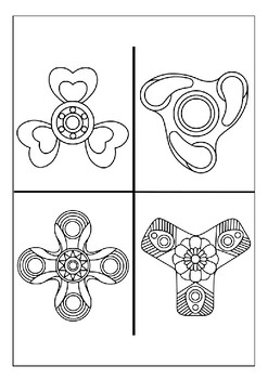 34 Fidget Spinner Coloring Pages Printable 5