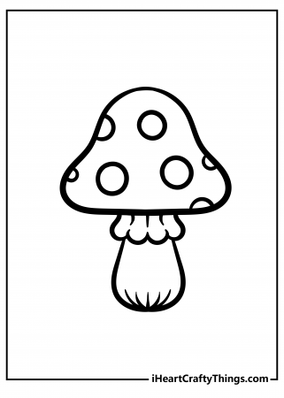 34 Fun Mushrooms Coloring Pages Printable 11