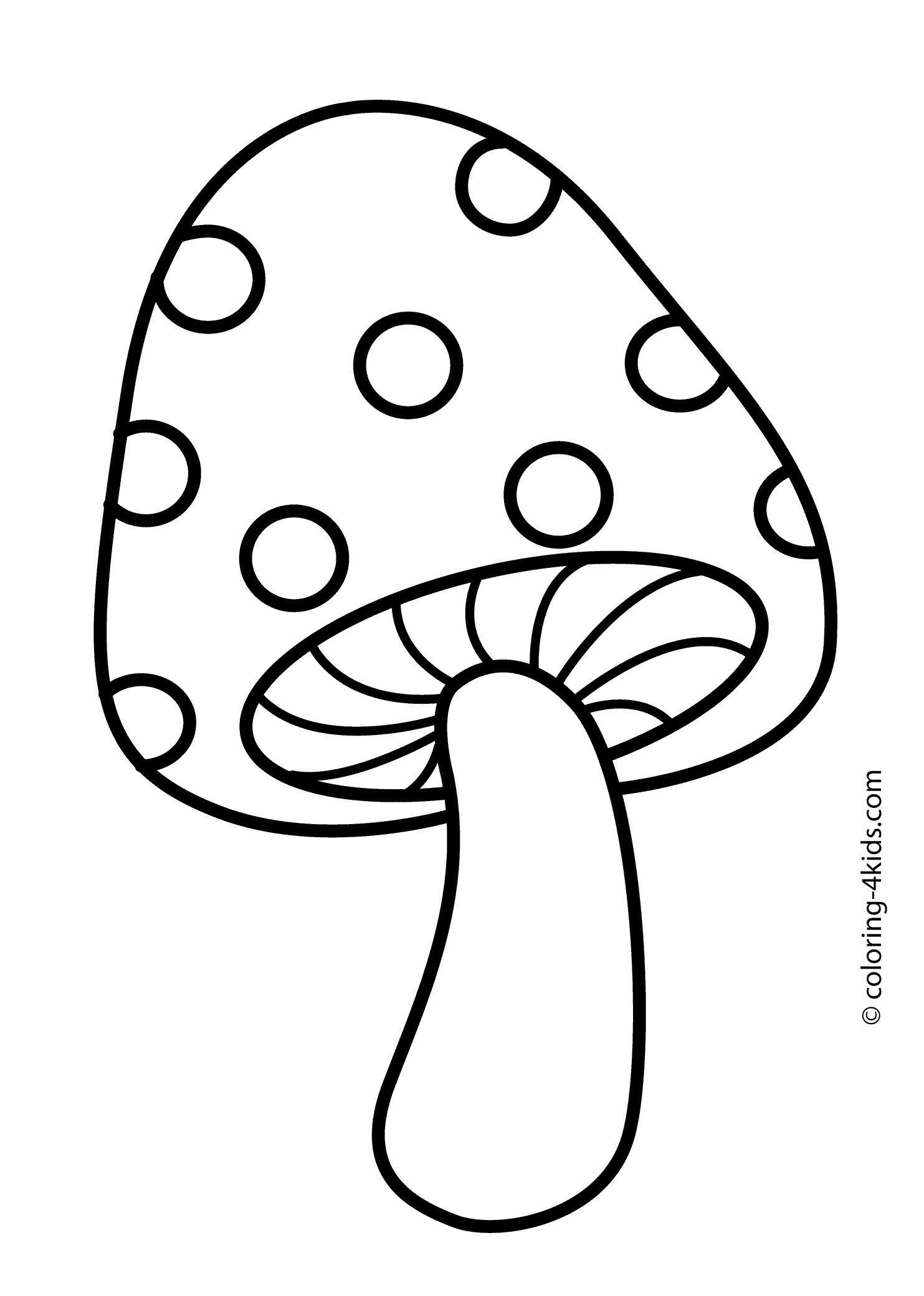 34 Fun Mushrooms Coloring Pages Printable 33