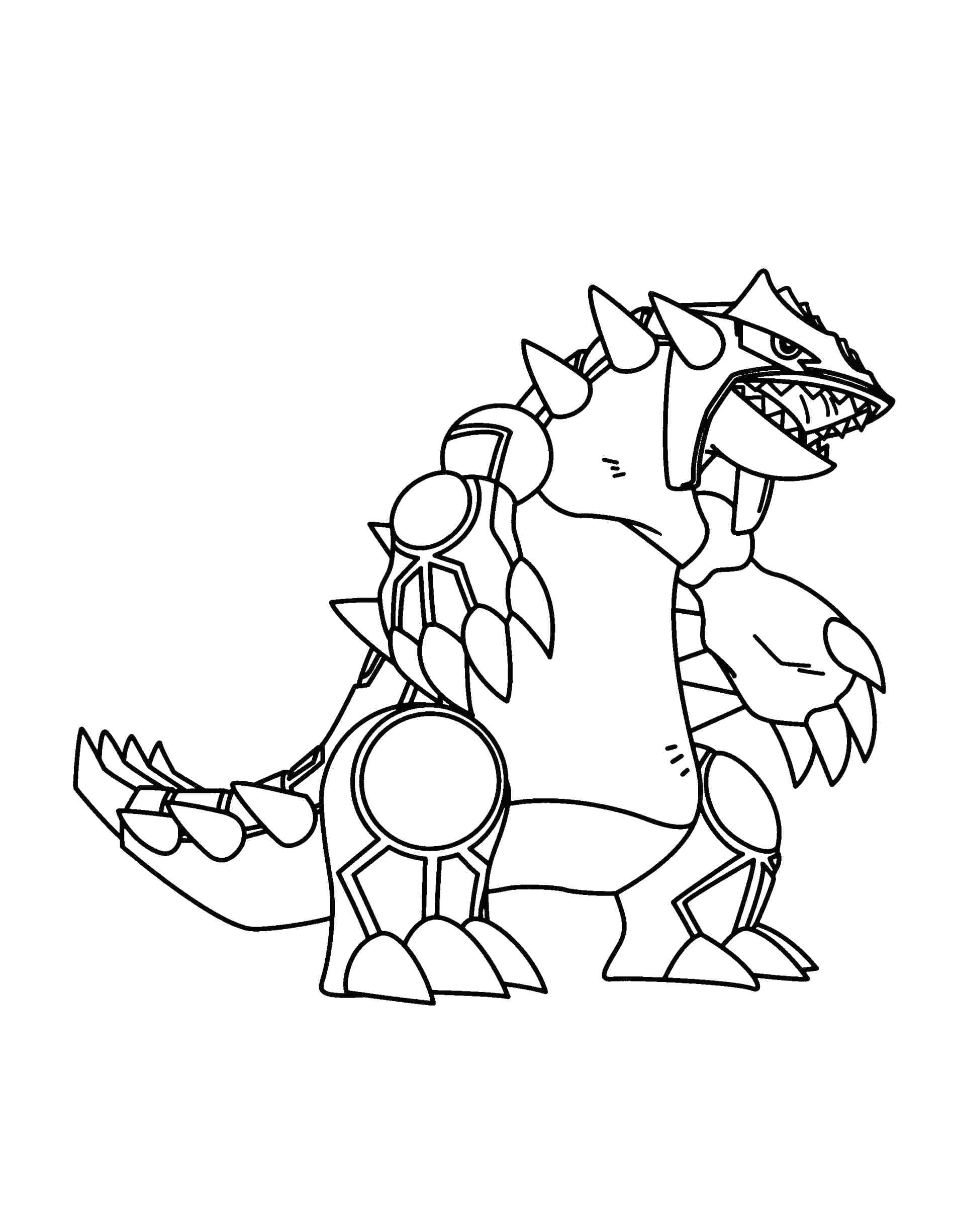 34 Legendary Groudon Pokemon Coloring Pages Printable 1