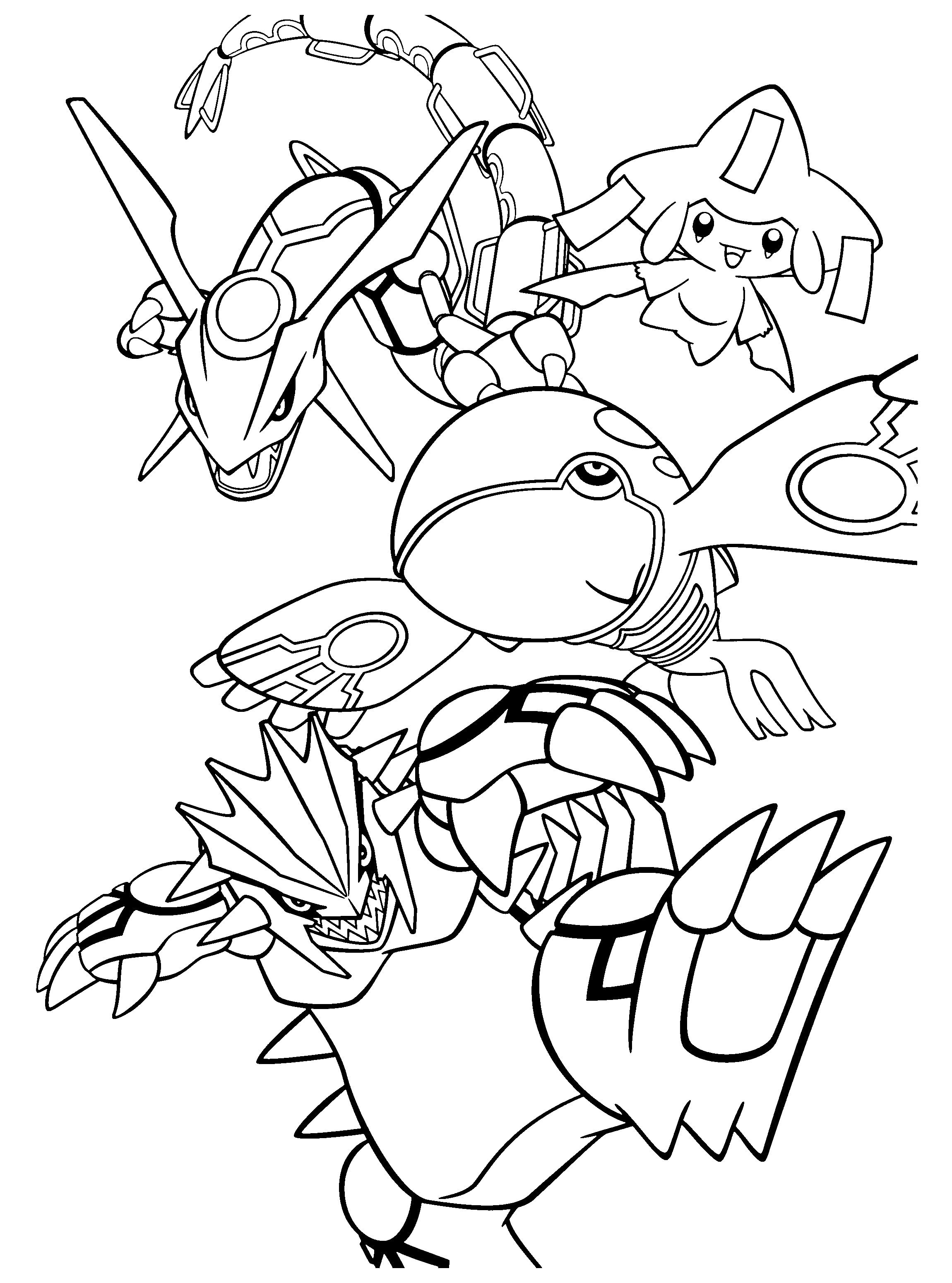 34 Legendary Groudon Pokemon Coloring Pages Printable 14