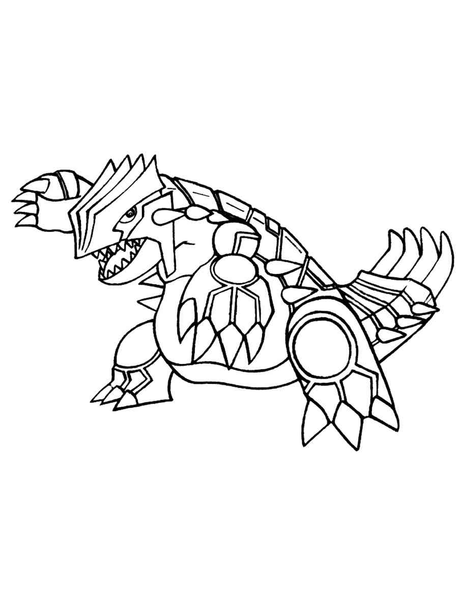 34 Legendary Groudon Pokemon Coloring Pages Printable 28