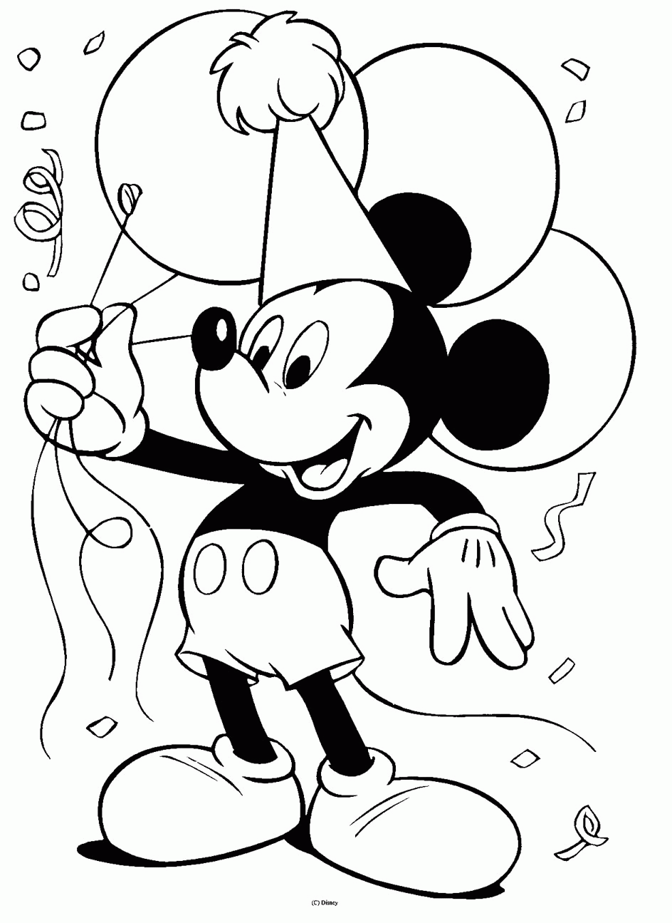 34 Simple Disney Coloring Pages Printable 1