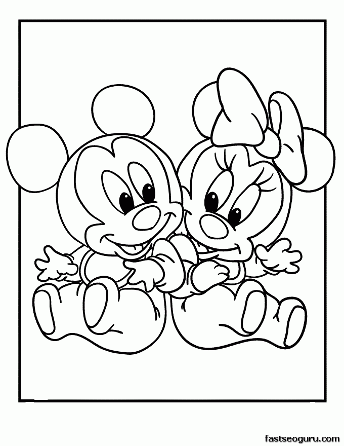 34 Simple Disney Coloring Pages Printable 12