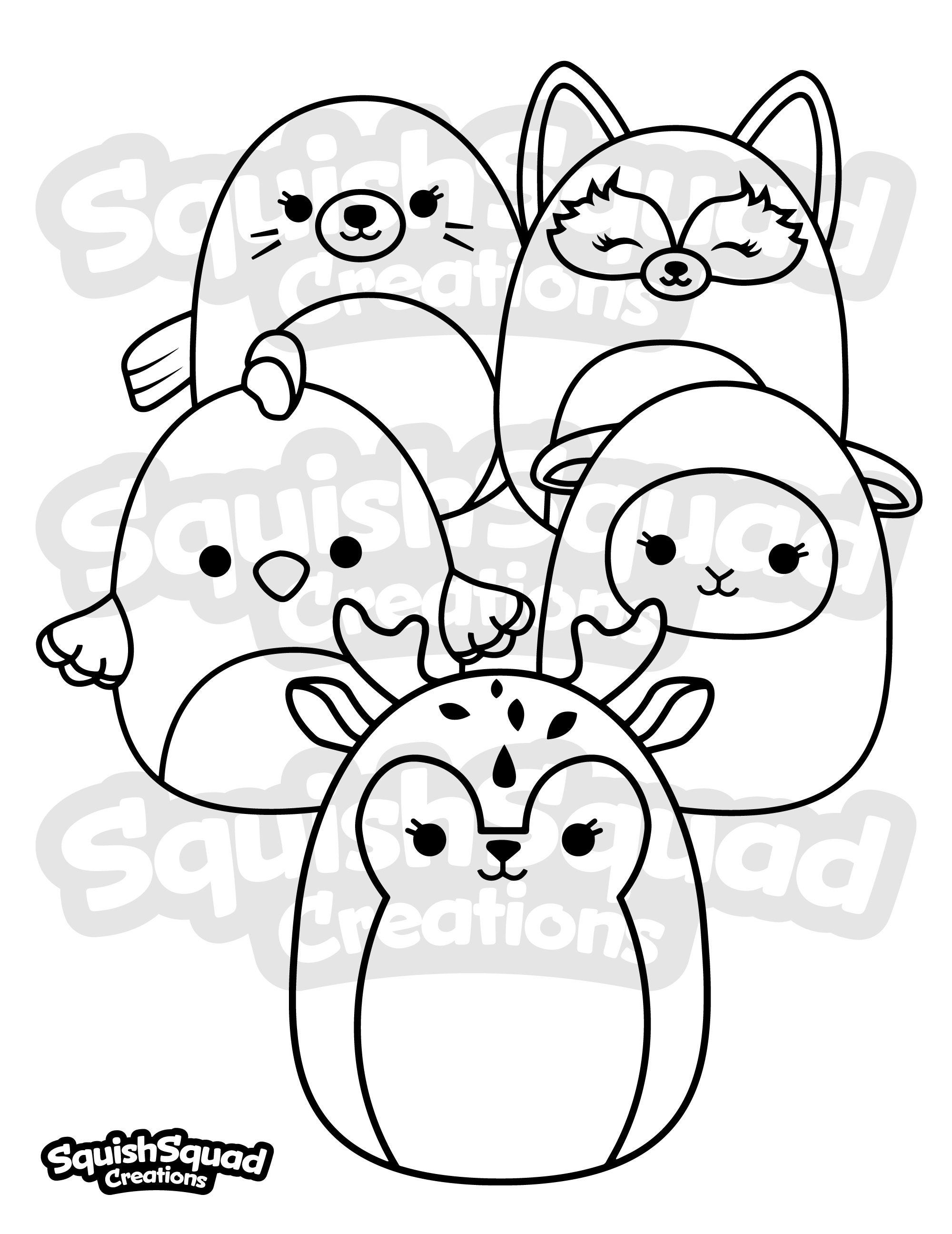 34 Squishville Coloring Pages Printable 12