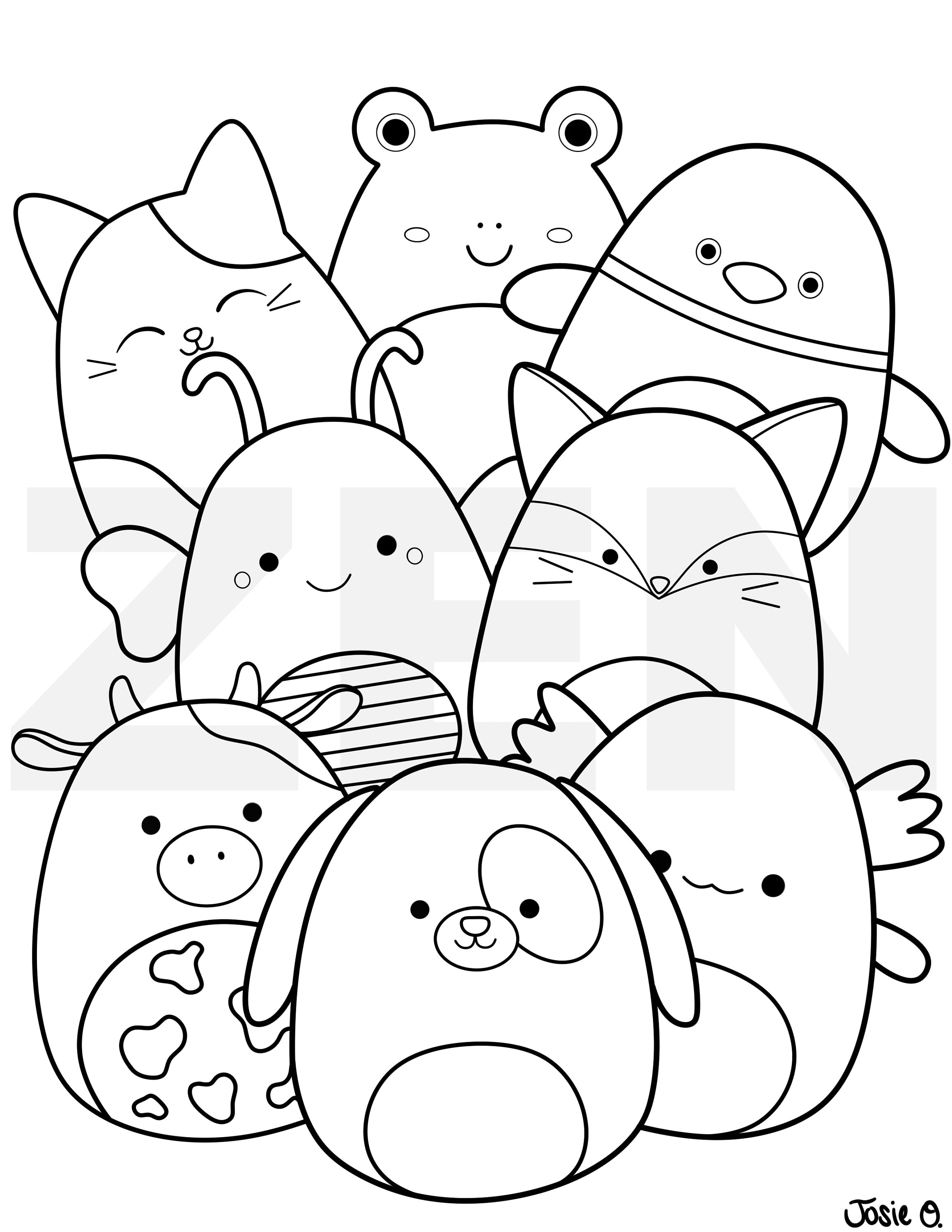 34 Squishville Coloring Pages Printable 30