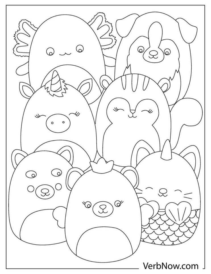 34 Squishville Coloring Pages Printable 5