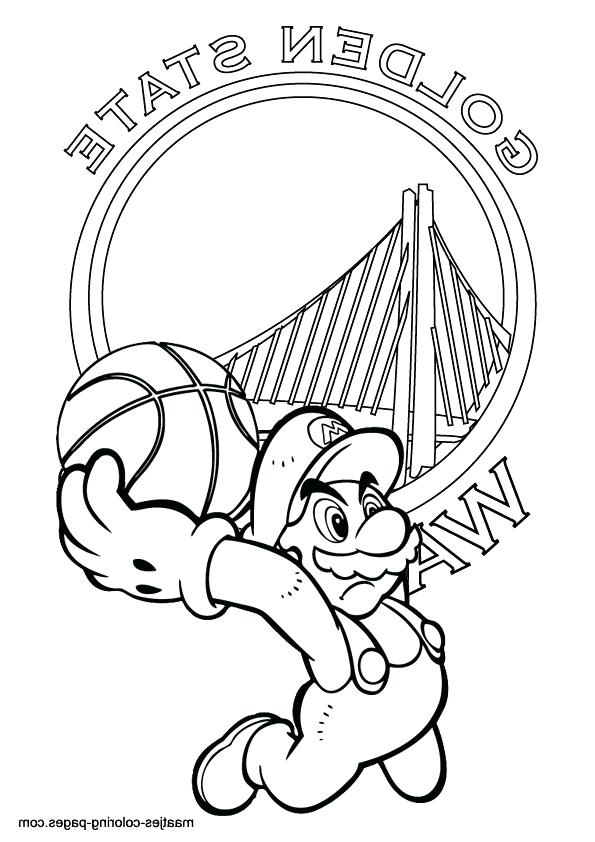 35 Bold Golden State Warriors Logo Coloring Page Printable 2