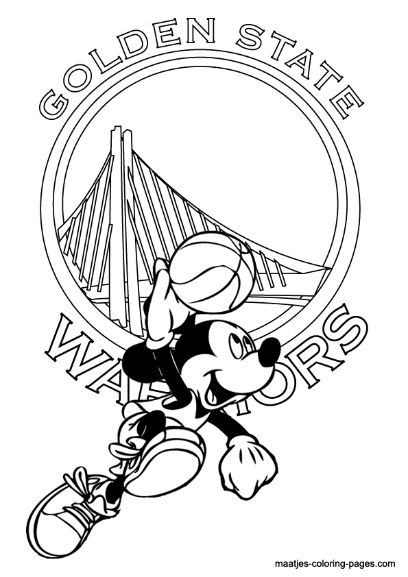 35 Bold Golden State Warriors Logo Coloring Page Printable 31