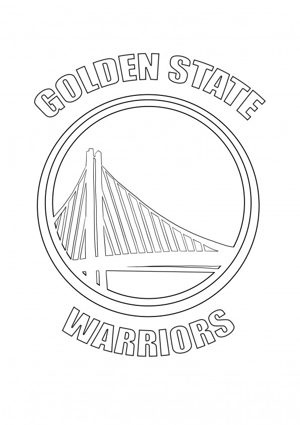 35 Bold Golden State Warriors Logo Coloring Page Printable 7