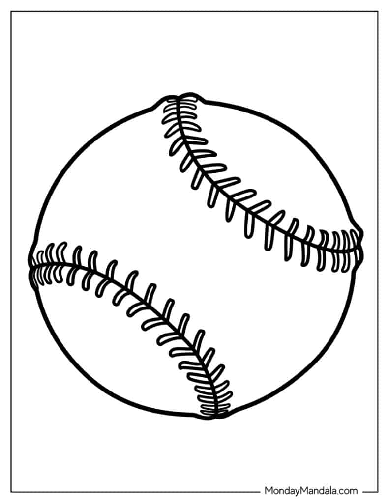 35 Cool Baseball Hat Coloring Pages Printable 14