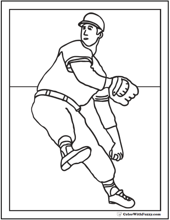 35 Cool Baseball Hat Coloring Pages Printable 20