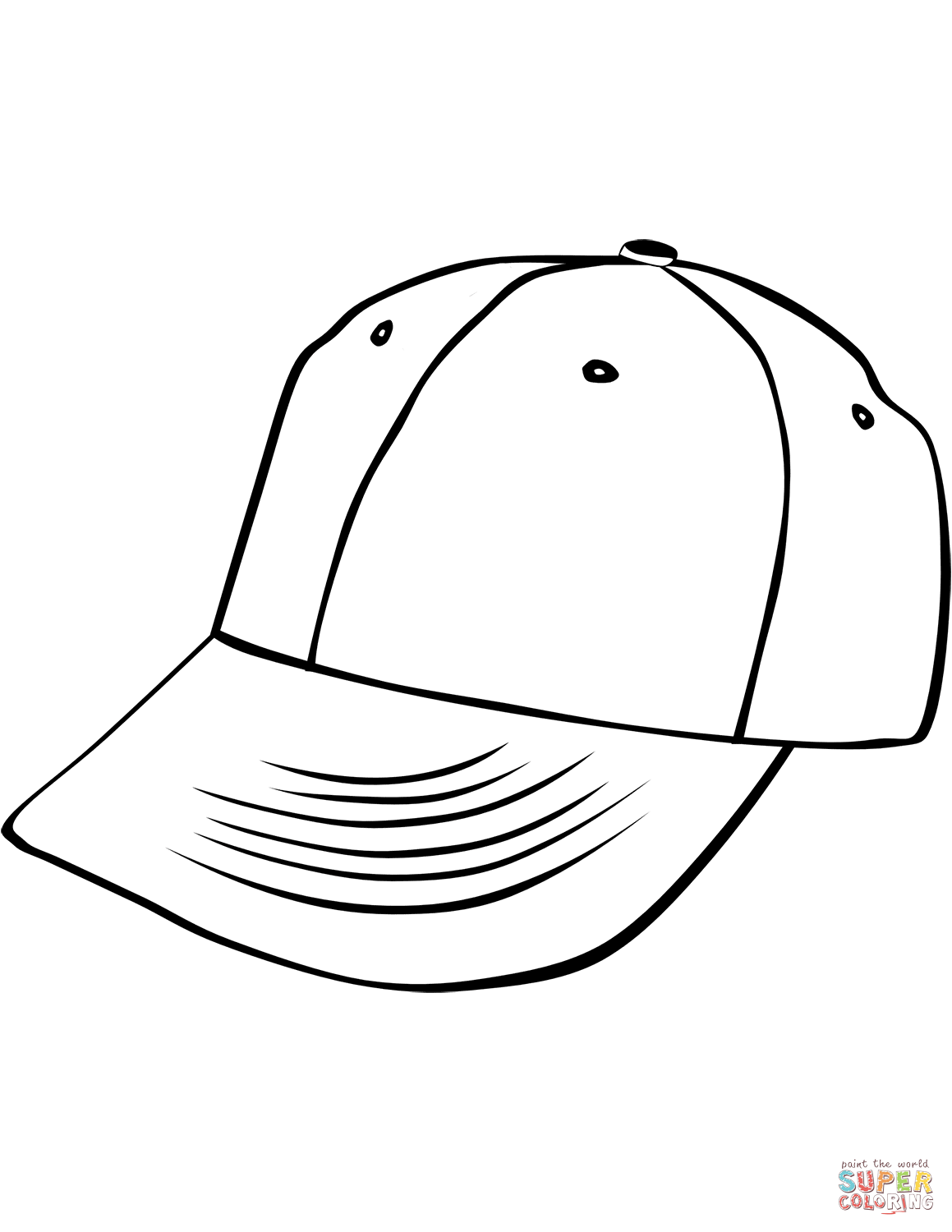 35 Cool Baseball Hat Coloring Pages Printable 25