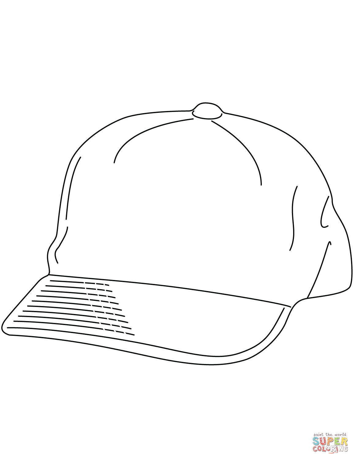 35 Cool Baseball Hat Coloring Pages Printable 26