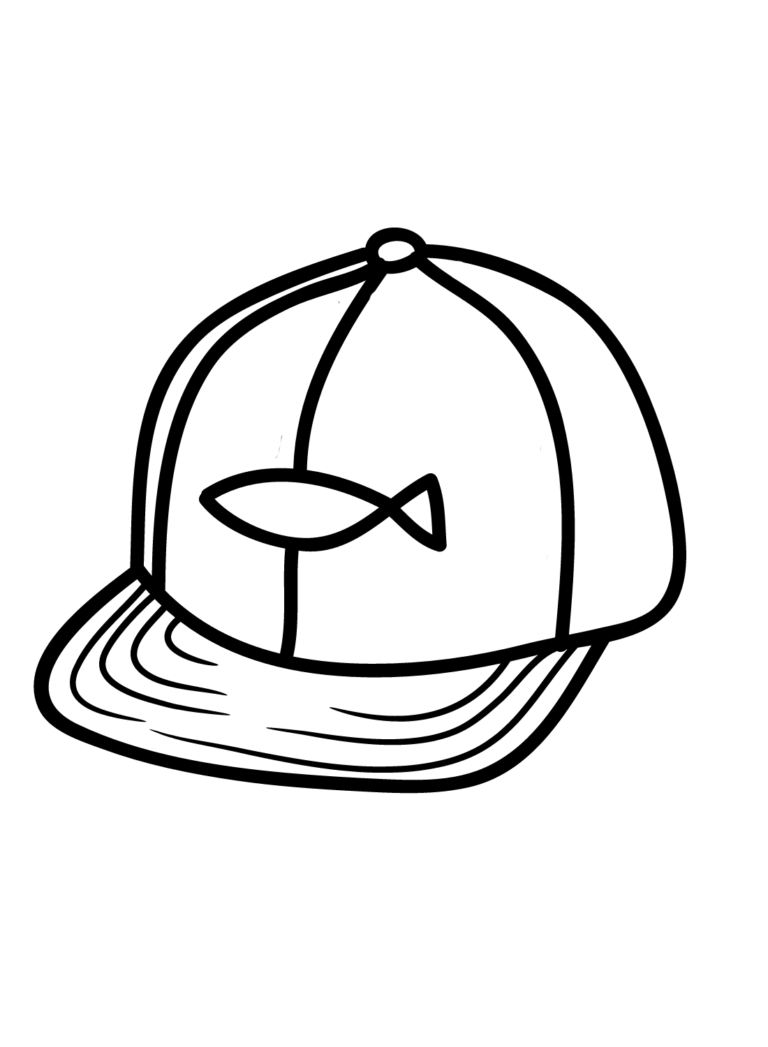 35 Cool Baseball Hat Coloring Pages Printable 35