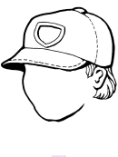 35 Cool Baseball Hat Coloring Pages Printable 5