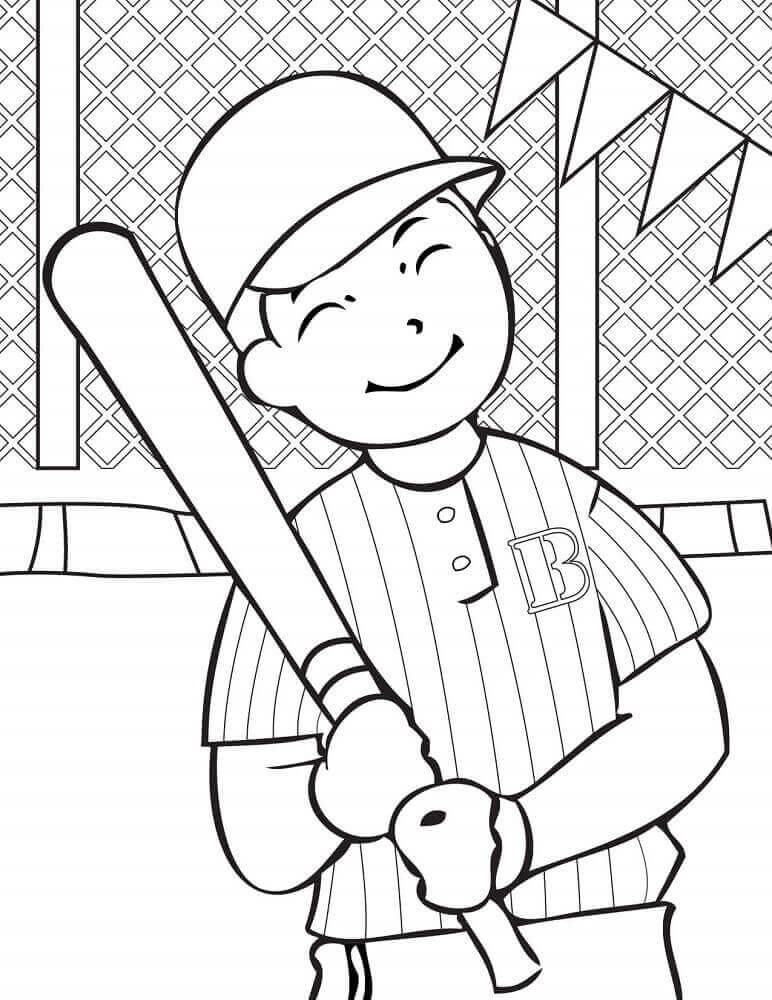 35 Cool Baseball Hat Coloring Pages Printable 8