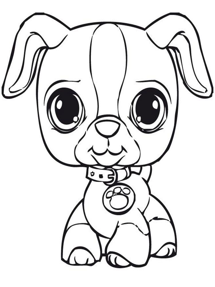 35 Dog LPS Coloring Pages Printable 1