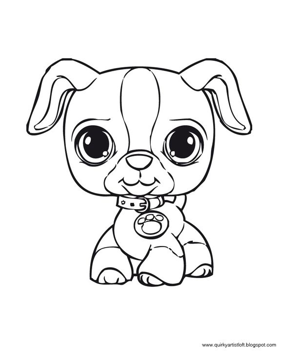 35 Dog LPS Coloring Pages Printable 12