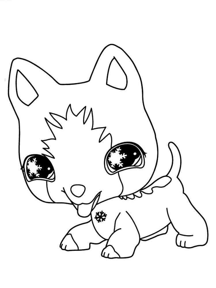 35 Dog LPS Coloring Pages Printable 13