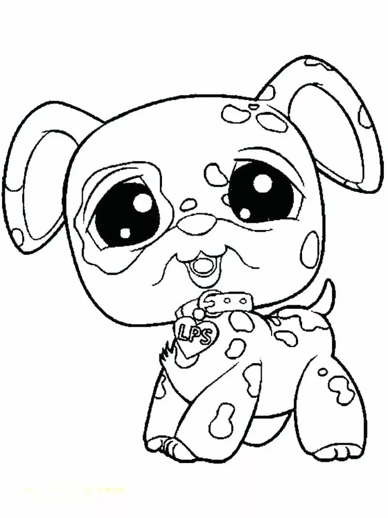 35 Dog LPS Coloring Pages Printable 25